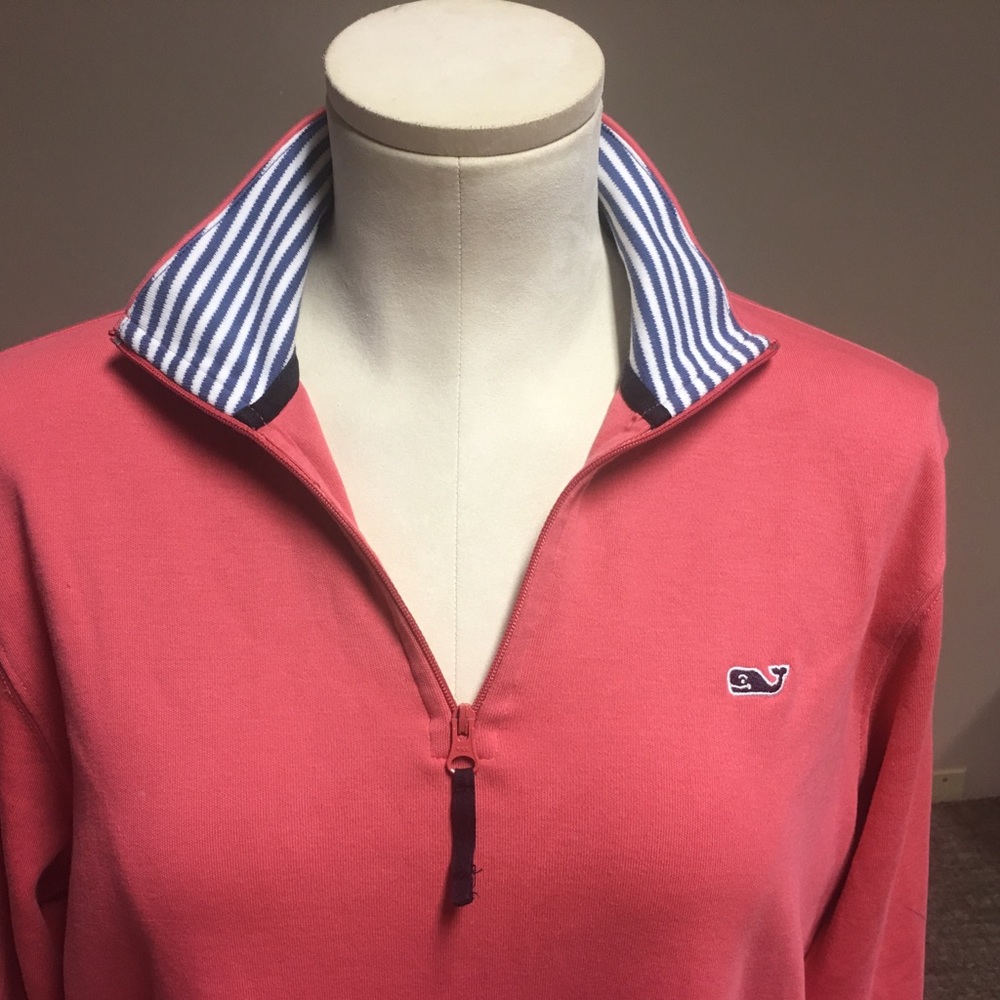 Vineyard Vines Salmon Long Sleeve Sweat Shirt/XS